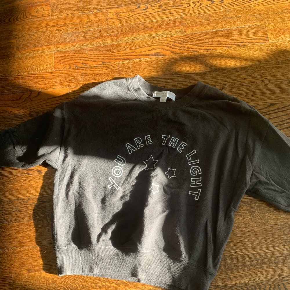 You are the light crew cropped hoodie